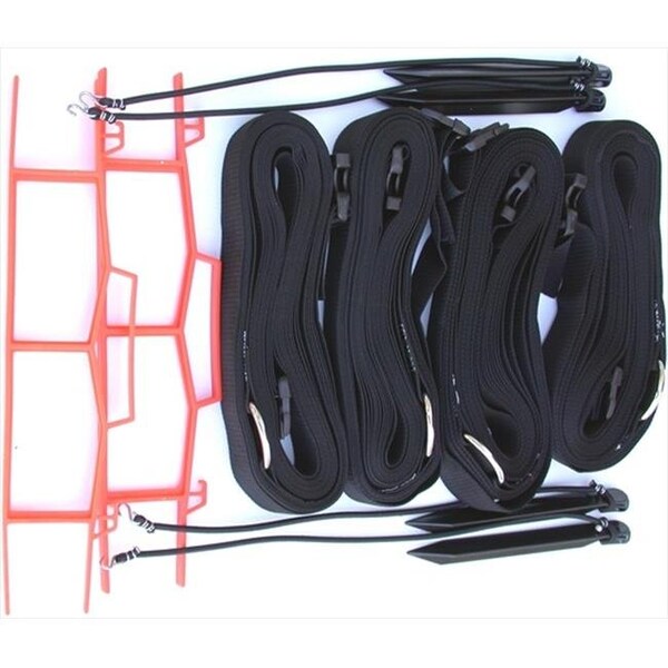 Home Court Home Court M819ABKS 8 Meter Black 2-inch Adjustable Web Courtlines M819ABKS - main